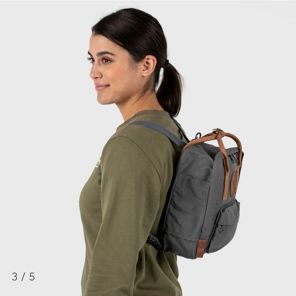 Fjallraven Navy Blue Mini Kaken Backpack - Picture 11 of 11